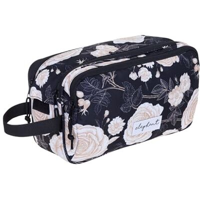 Elephant Kulturbeutel Damen Kosmetiktasche Reise Travel Black Flower 13022 Beautycase Washbag Kulturtasche groß geräumig viele Fächer Tasche Sauna Schwarz Blume Elephant Kulturbeutel Damen Kosmetiktasche Reise Travel Black Flower 13022 Beautycase Washbag Kulturtasche groß geräumig viele Fächer Tasche Sauna Schwarz Blume