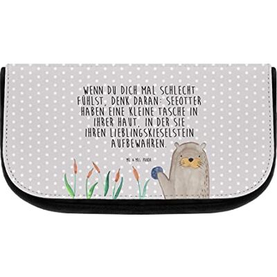 Panda Kosmetiktasche Otter Stein Geschenk, Kosmetiktasche Mit Fächern, Kosmetik Tasche, neugierig, Otter Seeotter See Otter, Panda Kosmetiktasche Otter Stein Geschenk, Kosmetiktasche Mit Fächern, Kosmetik Tasche, neugierig, Otter Seeotter See Otter,