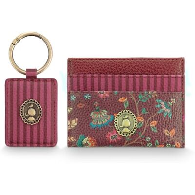 Pip Studio Travel Set Flora Bangelore Mini Dark Pink 10x7.5cm/4.5x10cm Pip Studio Travel Set Flora Bangelore Mini Dark Pink 10x7.5cm/4.5x10cm