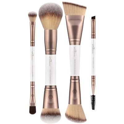 Luvia Cosmetics Make-up Pinselset Gesicht & Augen Duo Mirage 4 8 Vegane Schminkpinsel Foundation Pinsel Puderpinsel Contour Pinsel Blush Brush Lidschattenpinsel Luvia Luvia Cosmetics Make-up Pinselset Gesicht & Augen Duo Mirage 4 8 Vegane Schminkpinsel Foundation Pinsel Puderpinsel Contour Pinsel Blush Brush Lidschattenpinsel Luvia