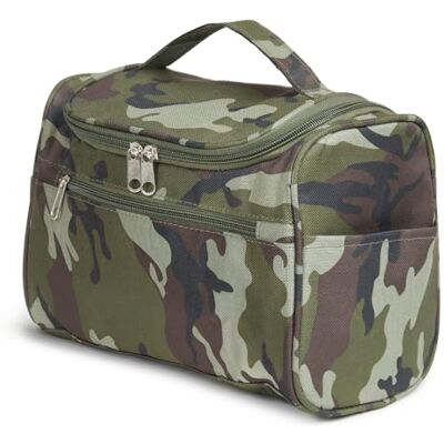 KINSTON Vanity Kosmetiktasche zum Aufhängen, Grün Camouflage, L 25 x H 18 x P 13 cm, Vanity Camouflage KINSTON Vanity Kosmetiktasche zum Aufhängen, Grün Camouflage, L 25 x H 18 x P 13 cm, Vanity Camouflage
