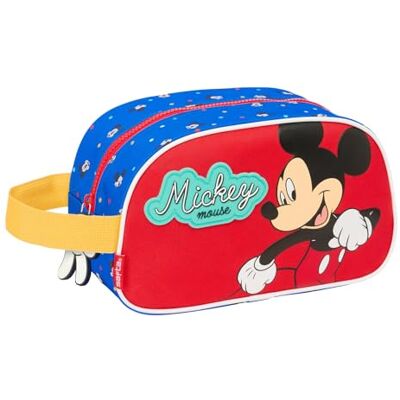 safta Mickey Mouse Good Day Kulturtasche für Kinder, mittelgroß mit Griff, Kinder-Kulturbeutel, anpassbar an den Wagen, einfache Reinigung, bequem und vielseitig, Qualität und Widerstandsfähigkeit, safta Mickey Mouse Good Day Kulturtasche für Kinder, mittelgroß mit Griff, Kinder-Kulturbeutel, anpassbar an den Wagen, einfache Reinigung, bequem und vielseitig, Qualität und Widerstandsfähigkeit,