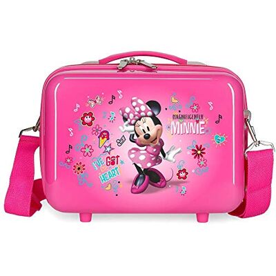 Disney Love Minnie Anpassungsfähiger Schönheitsfall Rosa 29x21x15 cms ABS Disney Love Minnie Anpassungsfähiger Schönheitsfall Rosa 29x21x15 cms ABS