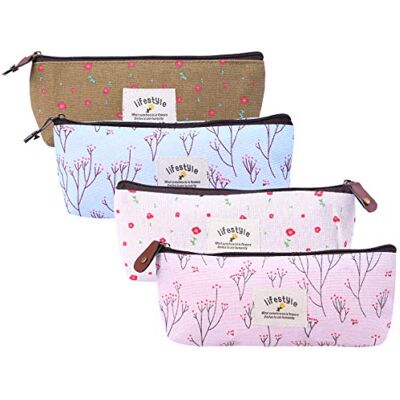 FRCOLOR Kosmetiktasche klein Feder Tasche Makeup-Tool Beutel Bleistift Beutel 4 Stück FRCOLOR Kosmetiktasche klein Feder Tasche Makeup-Tool Beutel Bleistift Beutel 4 Stück