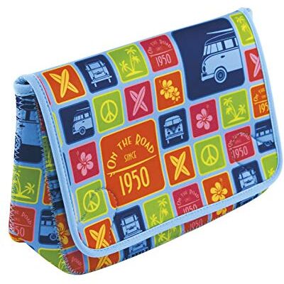 BRISA VW Collection Volkswagen Kultur-Wasch-Kosmetik-Schmink-Beutel Neopren im T1 Bulli Bus Design (27 cm) BRISA VW Collection Volkswagen Kultur-Wasch-Kosmetik-Schmink-Beutel Neopren im T1 Bulli Bus Design (27 cm)