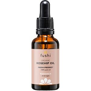 Fushi Bio-Hagebuttenkernöl, 30 ml, ideal für Narben, feine Linien und Dehnungsstreifen, mit Vitamin E (18,3 mcg/g), frisch gepresst, ethisch und von der Vegan Society zertifiziert Fushi Bio-Hagebuttenkernöl, 30 ml, ideal für Narben, feine Linien und Dehnungsstreifen, mit Vitamin E (18,3 mcg/g), frisch gepresst, ethisch und von der Vegan Society zertifiziert