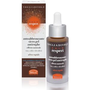 Helan , Vogliadisole Respect – Hyaluronsäure-Selbstbräuner-Gel-Gesichtsserum mit Anti-Falten, Vitamin E, Inositol und Mönchspfeffer, Bräunungsmittel für eine natürliche und strahlende, 30 ml Helan , Vogliadisole Respect – Hyaluronsäure-Selbstbräuner-Gel-Gesichtsserum mit Anti-Falten, Vitamin E, Inositol und Mönchspfeffer, Bräunungsmittel für eine natürliche und strahlende, 30 ml