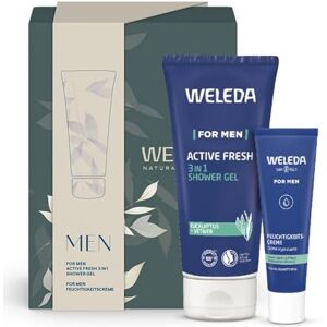 Weleda Bio Geschenk Set MEN Naturkosmetik Geschenkbox Pflegeset bestehend aus For Men Active Fresh 3in1 Duschgel & Männer Feuchtigkeitscreme. Optimal zur täglichen Pflege von Gesicht und Körper Weleda Bio Geschenk Set MEN Naturkosmetik Geschenkbox Pflegeset bestehend aus For Men Active Fresh 3in1 Duschgel & Männer Feuchtigkeitscreme. Optimal zur täglichen Pflege von Gesicht und Körper