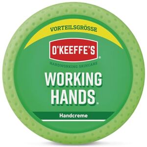 O'Keeffe's Working Hands Vorteilsgröße, 193 g – Handcreme für extrem trockene, rissige Hände Spendet sofort Feuchtigkeit, bildet eine Schutzschicht und verhindert Feuchtigkeitsverlust O'Keeffe's Working Hands Vorteilsgröße, 193 g – Handcreme für extrem trockene, rissige Hände Spendet sofort Feuchtigkeit, bildet eine Schutzschicht und verhindert Feuchtigkeitsverlust