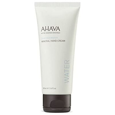 AHAVA Totes Meer Wasser Mineral Handcreme Feuchtigkeitscreme für Trockene, Rissige Hände, Zieht Schnell, Mit Osmoter-Mischung, Glättendem Hamamelis und Allantoin, 3.4 fl.oz, nach Meer AHAVA Totes Meer Wasser Mineral Handcreme Feuchtigkeitscreme für Trockene, Rissige Hände, Zieht Schnell, Mit Osmoter-Mischung, Glättendem Hamamelis und Allantoin, 3.4 fl.oz, nach Meer
