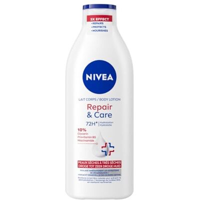 NIVEA Repair & Care Körperlotion Lotion für sehr trockene Haut 72h Feuchtigkeitsspendendes Serum mit Niacinamid, Glycerin und Provitamin B5 Körperpflege 400 ml NIVEA Repair & Care Körperlotion Lotion für sehr trockene Haut 72h Feuchtigkeitsspendendes Serum mit Niacinamid, Glycerin und Provitamin B5 Körperpflege 400 ml