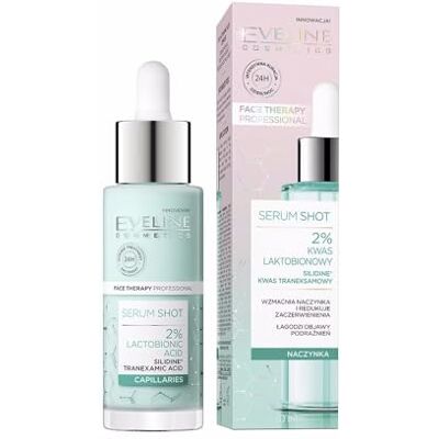 Eveline Cosmetics Serum Shot 2% Lactobionic Acid - Beruhigendes Rötungskonzentrat Eveline Cosmetics Serum Shot 2% Lactobionic Acid - Beruhigendes Rötungskonzentrat