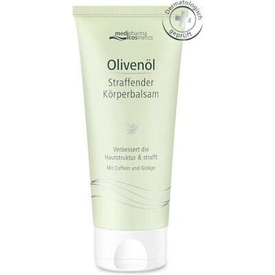 Medipharma Cosmetics Olivenöl Straffender Körperbalsam mit straffender Pflegeformel mit Koffein, Gingko, Olivenöl und Ceramiden 200 ml Medipharma Cosmetics Olivenöl Straffender Körperbalsam mit straffender Pflegeformel mit Koffein, Gingko, Olivenöl und Ceramiden 200 ml