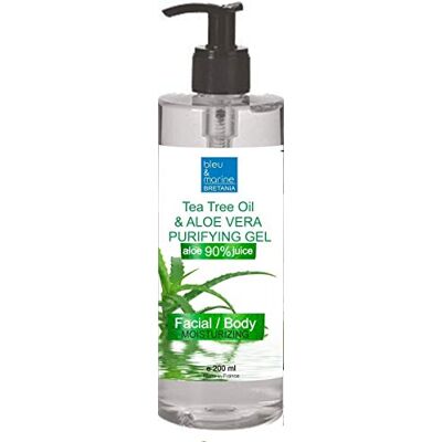 bleu & marine Bretania Gesichtsreinigungsgel für fettige Haut, Mischhaut, Aknehaut: Feuchtigkeitsspendend und Reinigend, Porenverkleinerer, Gel zur Kontrolle von Unreinheiten und Glanz 200 ml bleu & marine Bretania Gesichtsreinigungsgel für fettige Haut, Mischhaut, Aknehaut: Feuchtigkeitsspendend und Reinigend, Porenverkleinerer, Gel zur Kontrolle von Unreinheiten und Glanz 200 ml