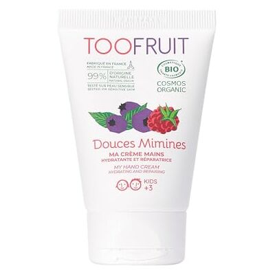 TOOFRUIT Handcreme Blaubeere & Himbeere – Feuchtigkeitsspendende Bio-Handpflege für Kinder, mit natürlichen Inhaltsstoffen, 50 ml TOOFRUIT Handcreme Blaubeere & Himbeere – Feuchtigkeitsspendende Bio-Handpflege für Kinder, mit natürlichen Inhaltsstoffen, 50 ml