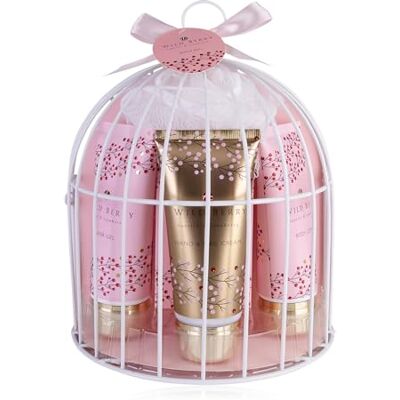 accentra Duschset Geschenkset für Frauen WILD BERRY in schönem Vogelkäfig, 5tlg. Badeset Geschenk mit Duschgel, Bodylotion, Seife, Handcreme & Netzschwamm – Wellness Set Frauen & Mädchen accentra Duschset Geschenkset für Frauen WILD BERRY in schönem Vogelkäfig, 5tlg. Badeset Geschenk mit Duschgel, Bodylotion, Seife, Handcreme & Netzschwamm – Wellness Set Frauen & Mädchen