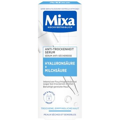 Mixa Serum, für trockene & empfindliche Haut, Anti Trockenheit, 30ml Mit Hyaluron & Milchsäure, für Gesicht & Hals, hyaluronic acid, Hyaluronsäure, dermatologisch getestet, für Damen & Herren Mixa Serum, für trockene & empfindliche Haut, Anti Trockenheit, 30ml Mit Hyaluron & Milchsäure, für Gesicht & Hals, hyaluronic acid, Hyaluronsäure, dermatologisch getestet, für Damen & Herren