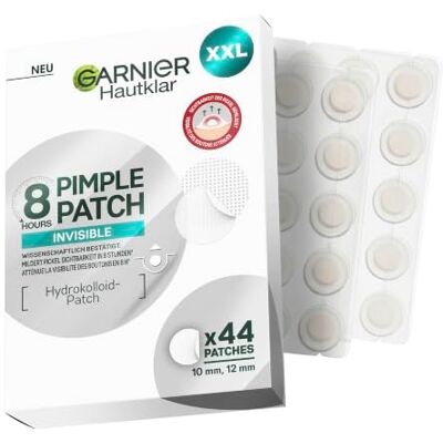 Garnier Hautklar Pimple Patch Invisible gegen Pickel in 8H, 44 Stück Hydrokolloid saugt Unreinheiten auf, unsichtbar, mildert reife Pickel in 8H, 2 Größen, Hautklar Garnier Hautklar Pimple Patch Invisible gegen Pickel in 8H, 44 Stück Hydrokolloid saugt Unreinheiten auf, unsichtbar, mildert reife Pickel in 8H, 2 Größen, Hautklar