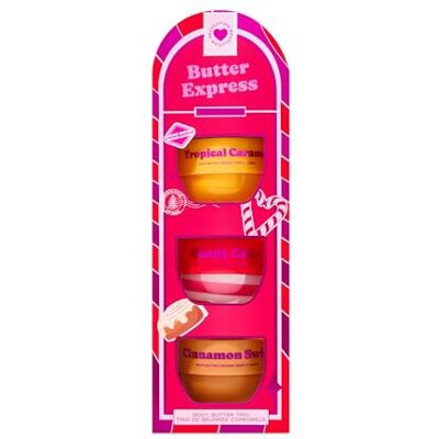 I Heart Revolution Butter Express Body Butter Trio, feuchtigkeitsspendende & beruhigende Whipped Body Butters, Geschenkset, vegan und tierversuchsfrei I Heart Revolution Butter Express Body Butter Trio, feuchtigkeitsspendende & beruhigende Whipped Body Butters, Geschenkset, vegan und tierversuchsfrei