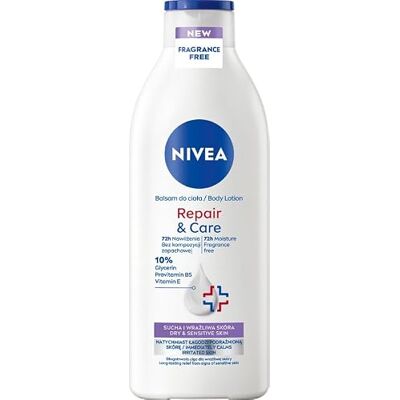 NIVEA Repair & Care Sensitive Körperlotion für empfindliche Haut feuchtigkeitsspendendend schützend, geruchsneutral 400ml NIVEA Repair & Care Sensitive Körperlotion für empfindliche Haut feuchtigkeitsspendendend schützend, geruchsneutral 400ml