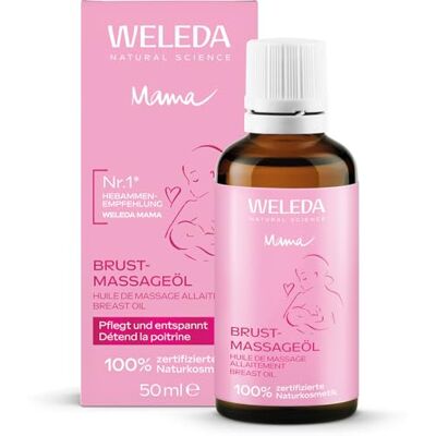 WELEDA Bio Brust Massageöl, pflegendes Naturkosmetik Brustöl gegen Spannungsgefühle in der Schwangerschaft und beim Stillen, Stillöl zur Förderung der Durchblutung der Haut (1 x 50 ml) WELEDA Bio Brust Massageöl, pflegendes Naturkosmetik Brustöl gegen Spannungsgefühle in der Schwangerschaft und beim Stillen, Stillöl zur Förderung der Durchblutung der Haut (1 x 50 ml)