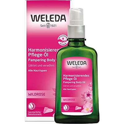 WELEDA Bio Wildrose Körperöl ätherisches Naturkosmetik Hautpflege Massageöl / Pflegeöl mit Jojobaöl & Mandeöl zur Pflege von trockener Haut mit angenehmen Rose & Ylang Ylang Duft (vegan, 100ml) WELEDA Bio Wildrose Körperöl ätherisches Naturkosmetik Hautpflege Massageöl / Pflegeöl mit Jojobaöl & Mandeöl zur Pflege von trockener Haut mit angenehmen Rose & Ylang Ylang Duft (vegan, 100ml)