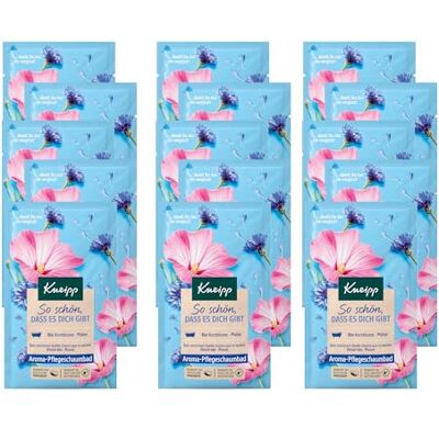 Kneipp Aroma-Pflegeschaumbad So schön, dass es dich gibt Badezusatz mit hochwertigen Extrakten aus aus Bio Kornblume und Malve 15 x 50ml Kneipp Aroma-Pflegeschaumbad So schön, dass es dich gibt Badezusatz mit hochwertigen Extrakten aus aus Bio Kornblume und Malve 15 x 50ml