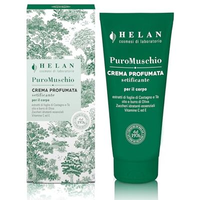 Helan Puro Muschio – Duftende Feuchtigkeits-Körpercreme für trockene Haut mit Vitamin C und E – Pflegend und schnell einziehend mit Olivenöl und Butter Helan Puro Muschio – Duftende Feuchtigkeits-Körpercreme für trockene Haut mit Vitamin C und E – Pflegend und schnell einziehend mit Olivenöl und Butter