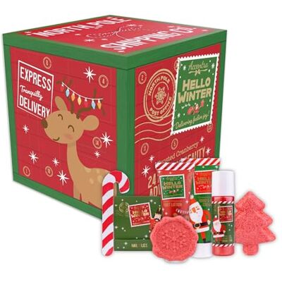 accentra – Pflege Adventskalender 2025 für Jungen & Mädchen mit 24 Pflegeprodukten – Adventskalender Beauty mit Bodylotion, Badebomben, Duschgel, Shampoo, Lip Balm, Handcreme – Weihnachtskalender Rot accentra – Pflege Adventskalender 2025 für Jungen & Mädchen mit 24 Pflegeprodukten – Adventskalender Beauty mit Bodylotion, Badebomben, Duschgel, Shampoo, Lip Balm, Handcreme – Weihnachtskalender Rot