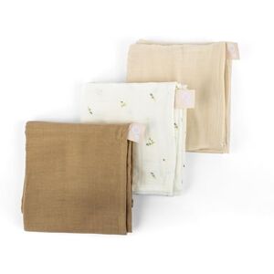 Doomoo Baby Stoffe - Pack 3 Bio-Baumwoll Musselin Doomoo Baby Stoffe - Pack 3 Bio-Baumwoll Musselin