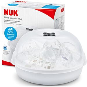 NUK Micro Express Plus Mikrowellen-Sterilisator für Flaschen sterilisiert bis zu 4 Babyflaschen plus Zubehör in 4 Minuten passt in die meisten Mikrowellen inklusive Flaschenzange NUK Micro Express Plus Mikrowellen-Sterilisator für Flaschen sterilisiert bis zu 4 Babyflaschen plus Zubehör in 4 Minuten passt in die meisten Mikrowellen inklusive Flaschenzange