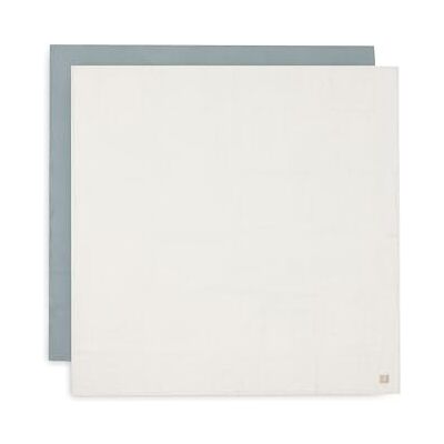 Jollein Musselin Tuch Baby Sea Green/Ivory 2er Pack 115x115cm 100% Baumwolle Spucktücher Baby OEKO-TEX Zertifiziert Jollein Musselin Tuch Baby Sea Green/Ivory 2er Pack 115x115cm 100% Baumwolle Spucktücher Baby OEKO-TEX Zertifiziert