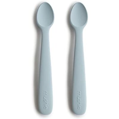 mushie 2er Set Babylöffel für Kinder BPA-freier Silikonlöffel Löffel Spülmaschinenfester Fütterlöffel Langlebiges Zubehör für Kleinkinder Powder Blue mushie 2er Set Babylöffel für Kinder BPA-freier Silikonlöffel Löffel Spülmaschinenfester Fütterlöffel Langlebiges Zubehör für Kleinkinder Powder Blue