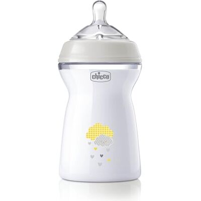 Chicco Natural Feeling Anti-Kolik Babyflasche 6+ Monate 330 ml, Babyfläschchen mit Weichem und Flexiblen Silikon-Sauger, Eignet sich in Kombination zum Stillen, Farbe Durchsichtig Chicco Natural Feeling Anti-Kolik Babyflasche 6+ Monate 330 ml, Babyfläschchen mit Weichem und Flexiblen Silikon-Sauger, Eignet sich in Kombination zum Stillen, Farbe Durchsichtig