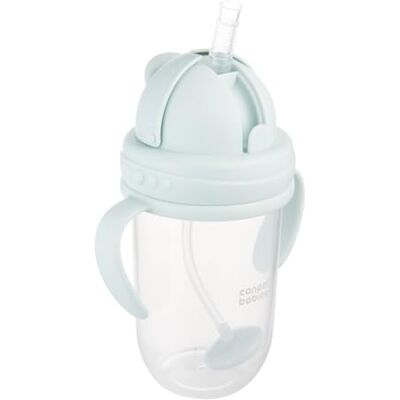 Canpol babies Trinklernbecher für Kinder mit Auslaufsicherer Strohhalm und Gewicht 6 m+ 270 ml, Trinken aus jedem Winkel (Grün) Canpol babies Trinklernbecher für Kinder mit Auslaufsicherer Strohhalm und Gewicht 6 m+ 270 ml, Trinken aus jedem Winkel (Grün)