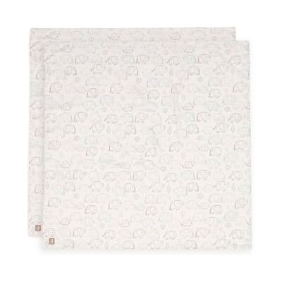 Jollein Mulltücher Baby – Elephant Tales – 2er Pack – 115x115cm – 100% Baumwolle – Spucktücher Baby – Babydecke Musselin – OEKO-TEX Zertifiziert Jollein Mulltücher Baby – Elephant Tales – 2er Pack – 115x115cm – 100% Baumwolle – Spucktücher Baby – Babydecke Musselin – OEKO-TEX Zertifiziert