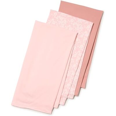 Amazon x Sofia Grainge Unisex Baby Pucktuch aus Musselin, 107 cm x 107 cm, 3er-Pack, Rosa/Terrakotta/Floral, Einheitsgröße Amazon x Sofia Grainge Unisex Baby Pucktuch aus Musselin, 107 cm x 107 cm, 3er-Pack, Rosa/Terrakotta/Floral, Einheitsgröße