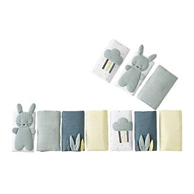 Vertbaudet Baby Bettumrandung „Frühlingsregen“ Oeko-Tex grün ONE Size Vertbaudet Baby Bettumrandung „Frühlingsregen“ Oeko-Tex grün ONE Size