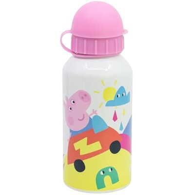 Stor Peppa Wutz Aluminium Trinkflasche 400ml für Kinder Wiederverwendbare Kinderflasche mit Sicherheitstrinktülle und Auslaufschutz Leicht und Robust Stor Peppa Wutz Aluminium Trinkflasche 400ml für Kinder Wiederverwendbare Kinderflasche mit Sicherheitstrinktülle und Auslaufschutz Leicht und Robust