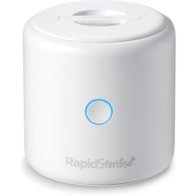 Nuby RapidSterilise+ Tragbarer UV-Sterilisator, RapidCool & Flasche, Weiß Sterilisiert in 1 Minute, 99,9 % Bakterienentfernung, USB-aufladbar (bis 30 Anwendungen) – für RapidCool & Flasche unterwegs Nuby RapidSterilise+ Tragbarer UV-Sterilisator, RapidCool & Flasche, Weiß Sterilisiert in 1 Minute, 99,9 % Bakterienentfernung, USB-aufladbar (bis 30 Anwendungen) – für RapidCool & Flasche unterwegs