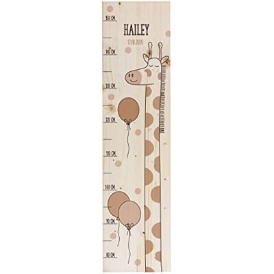 Striefchen ® Messlatte für Kinder mit Namen aus Holz für Kinderzimmer mit niedlichen Motiven Messleiste Giraffe Striefchen ® Messlatte für Kinder mit Namen aus Holz für Kinderzimmer mit niedlichen Motiven Messleiste Giraffe