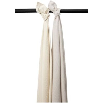 MEYCO Mullwindeln 2er Pack 120x120cm Musselin Stilltuch Soft Sand/Greige 100 % weiche Baumwolle Pre Washed Oeko Tex zertifiziert saugfähig, hautfreundlich & schnelltrocknend MEYCO Mullwindeln 2er Pack 120x120cm Musselin Stilltuch Soft Sand/Greige 100 % weiche Baumwolle Pre Washed Oeko Tex zertifiziert saugfähig, hautfreundlich & schnelltrocknend