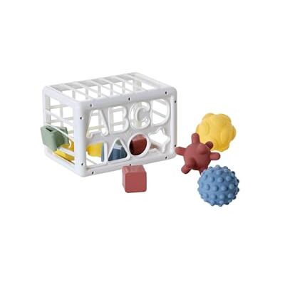 Vertbaudet Formenbox mit elastischen Bändern für Babys weiß Vertbaudet Formenbox mit elastischen Bändern für Babys weiß