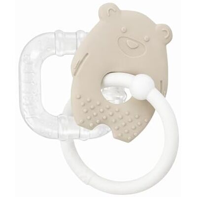 Nattou Silikon-Kühlbeißring Baby Beißspielzeug für Babys Erfrischender Beißring für Babys BPA-freies Silikon Ton Nattou Silikon-Kühlbeißring Baby Beißspielzeug für Babys Erfrischender Beißring für Babys BPA-freies Silikon Ton