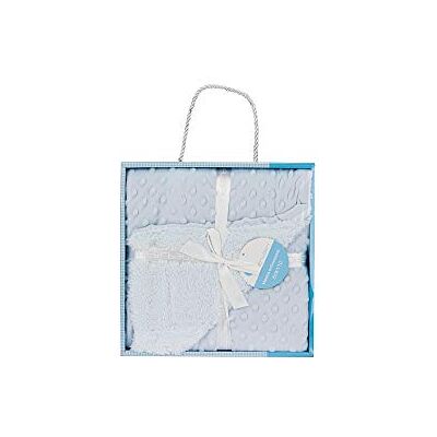 Interbaby 00891-01 Blasen Babydecke mit Sherpa Rückseite, blau, 720 g Interbaby 00891-01 Blasen Babydecke mit Sherpa Rückseite, blau, 720 g