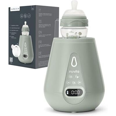Nuvita 1170 Tragbarer Baby Flaschenwärmer & Sterilisator für Baby-Flaschen, Baby-Nahrung und Muttermilch Babykostwärmer für Fläschchen und Gläschen Sage Green Nuvita 1170 Tragbarer Baby Flaschenwärmer & Sterilisator für Baby-Flaschen, Baby-Nahrung und Muttermilch Babykostwärmer für Fläschchen und Gläschen Sage Green