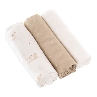 Träumeland Mulltücher – 80 x 80 cm, 100 % Baumwolle, Weiche & saugfähige Stoffwindeln, Doppelt gewebt, Vielseitig verwendbar Träumeland Mulltücher – 80 x 80 cm, 100 % Baumwolle, Weiche & saugfähige Stoffwindeln, Doppelt gewebt, Vielseitig verwendbar