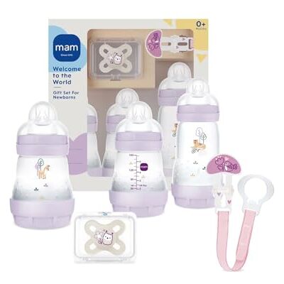 MAM Welcome to the World Geschenkset Geburt 0+ Monate, Rosa MAM Welcome to the World Geschenkset Geburt 0+ Monate, Rosa