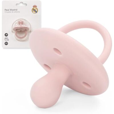 Interbaby Real Madrid Silikon-Schnuller Mikrowellengeeignet Spülmaschinenfest BPA-frei Rosa Interbaby Real Madrid Silikon-Schnuller Mikrowellengeeignet Spülmaschinenfest BPA-frei Rosa