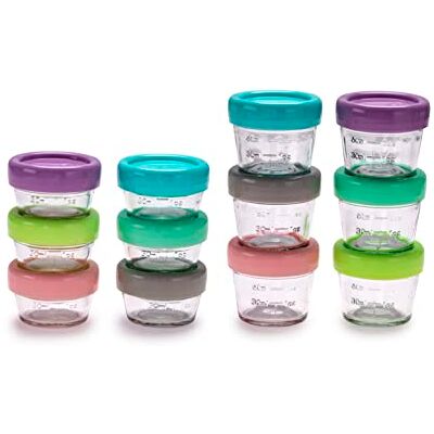 Melii - ML16900 - 6x59 ml - Glasbehälter für Babynahrung Melii - ML16900 - 6x59 ml - Glasbehälter für Babynahrung